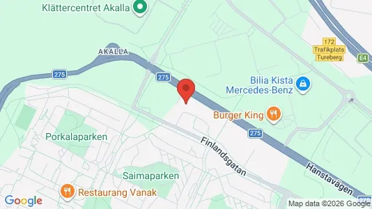 Kontorslokaler att hyra i Västerort - kort over placeringen