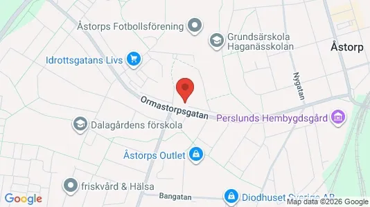 Kontorslokaler att hyra i Åstorp - kort over placeringen