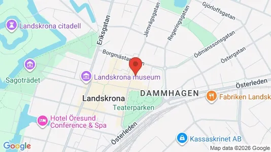 Kontorslokaler att hyra i Landskrona - kort over placeringen