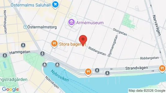 Kontorslokaler att hyra i Östermalm - kort over placeringen