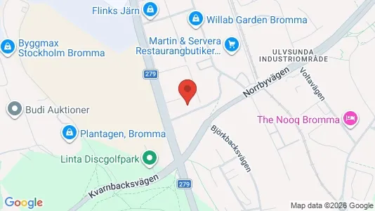 Kontorslokaler att hyra i Västerort - kort over placeringen