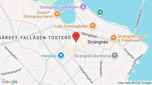Kontorslokaler att hyra i Strängnäs - kort over placeringen