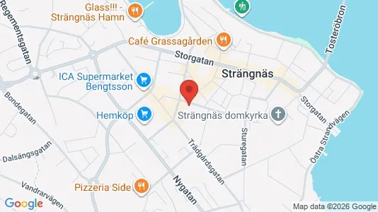 Kontorslokaler att hyra i Strängnäs - kort over placeringen