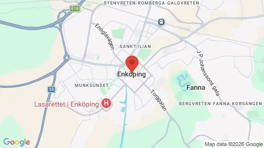 Butikslokaler att hyra i Enköping - Bild från Google Street View