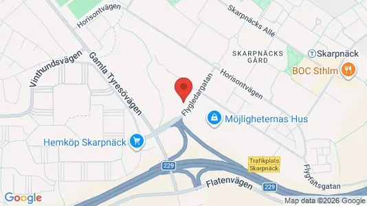 Kontorslokaler att hyra i Söderort - kort over placeringen