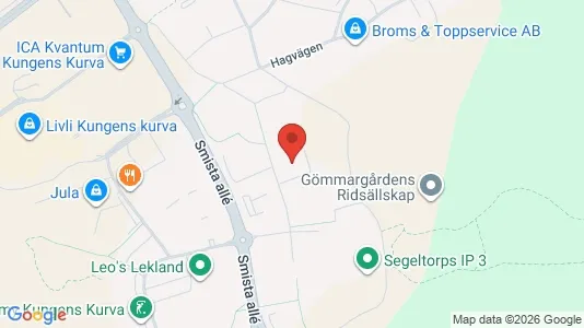 Kontorslokaler att hyra i Huddinge - kort over placeringen