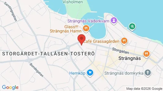 Kontorslokaler att hyra i Strängnäs - kort over placeringen