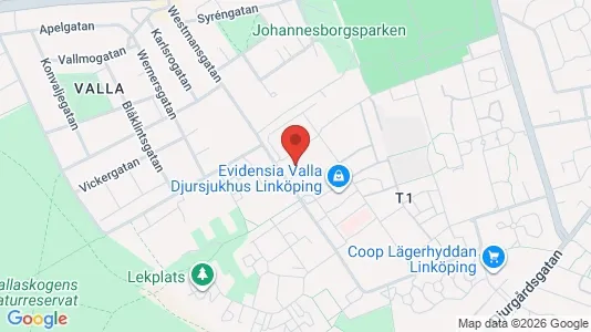 Kontorslokaler att hyra i Linköping - kort over placeringen