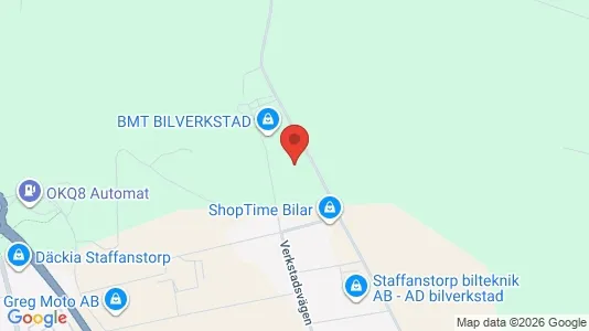 Industrilokaler att hyra i Staffanstorp - kort over placeringen
