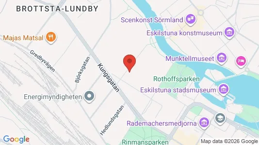 Kontorslokaler att hyra i Eskilstuna - kort over placeringen