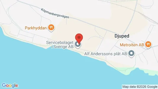 Kontorslokaler att hyra i Hudiksvall - kort over placeringen