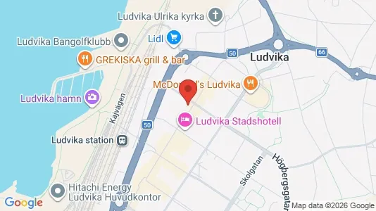 Kontorslokaler att hyra i Ludvika - kort over placeringen