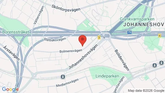 Kontorslokaler att hyra i Hammarbyhamnen - kort over placeringen