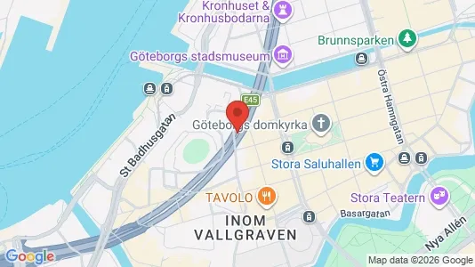Kontorslokaler att hyra i Göteborg Centrum - kort over placeringen