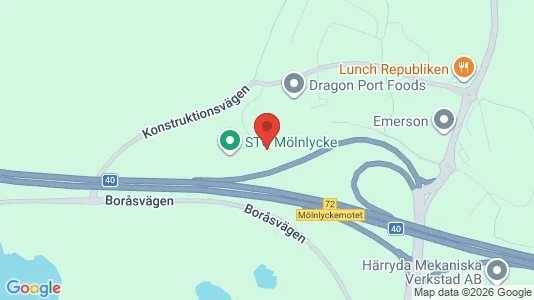 Kontorslokaler att hyra i Härryda - kort over placeringen