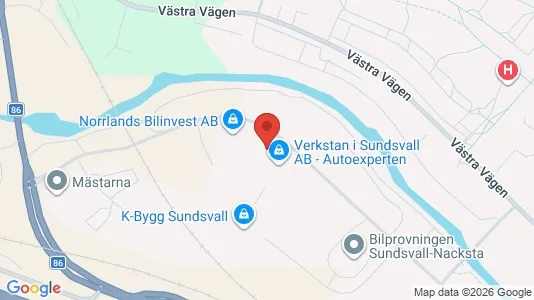 Kontorslokaler att hyra i Sundsvall - Bild från Google Street View