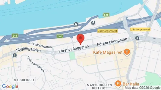 Kontorslokaler att hyra i Göteborg Centrum - kort over placeringen