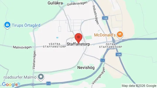 Kontorslokaler att hyra i Staffanstorp - kort over placeringen