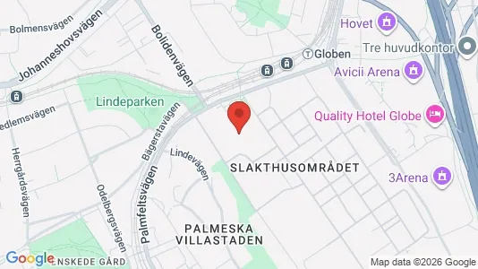 Kontorslokaler att hyra i Söderort - kort over placeringen
