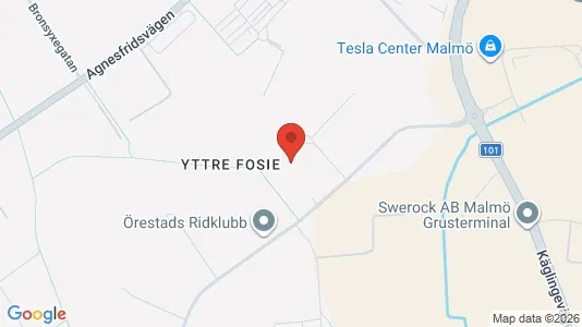 Kontorslokaler att hyra i Fosie - kort over placeringen