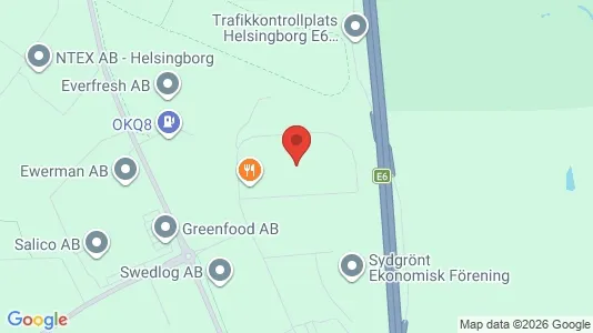 Kontorslokaler att hyra i Helsingborg - kort over placeringen