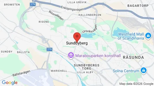 Kontorslokaler att hyra i Sundbyberg - kort over placeringen