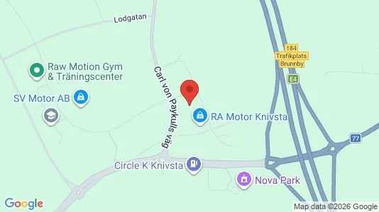 Industrilokaler att hyra i Knivsta - Bild från Google Street View