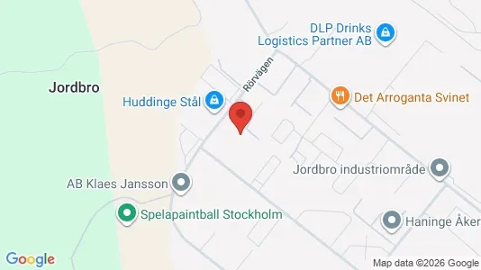 Industrilokaler att hyra i Haninge - kort over placeringen