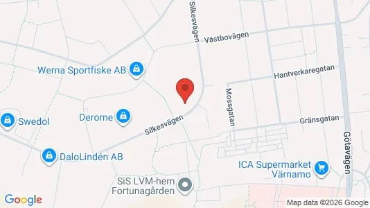 Kontorslokaler att hyra i Värnamo - kort over placeringen