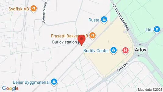Kontorslokaler att hyra i Burlöv - kort over placeringen