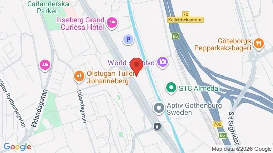 Kontorslokaler att hyra i Johanneberg - kort over placeringen