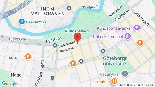 Kontorslokaler att hyra i Göteborg Centrum - kort over placeringen