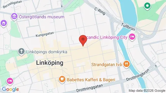 Kontorslokaler att hyra i Linköping - kort over placeringen