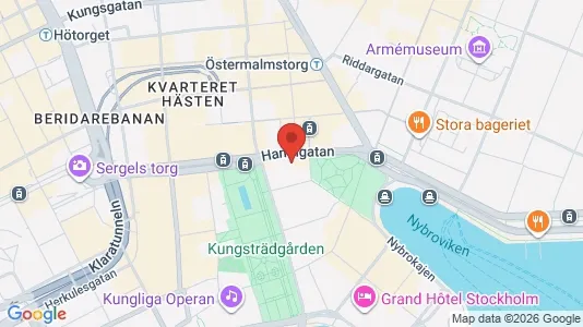 Kontorslokaler att hyra i Stockholm Innerstad - kort over placeringen