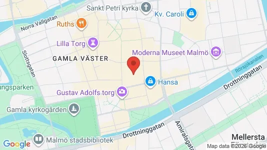 Kontorslokaler att hyra i Malmö Centrum - kort over placeringen