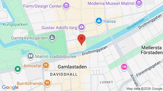 Kontorslokaler att hyra i Malmö Centrum - kort over placeringen
