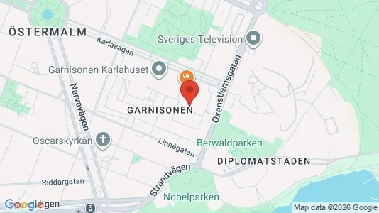 Kontorslokaler att hyra i Östermalm - kort over placeringen