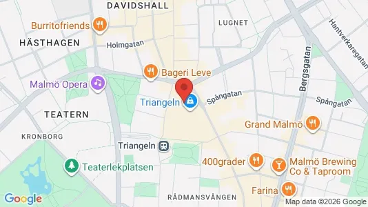 Kontorslokaler att hyra i Malmö Centrum - kort over placeringen