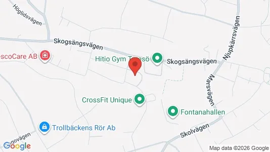 Kontorslokaler att hyra i Tyresö - kort over placeringen