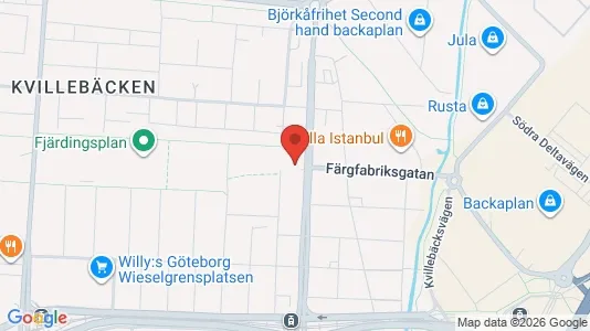 Kontorslokaler att hyra i Lundby - kort over placeringen