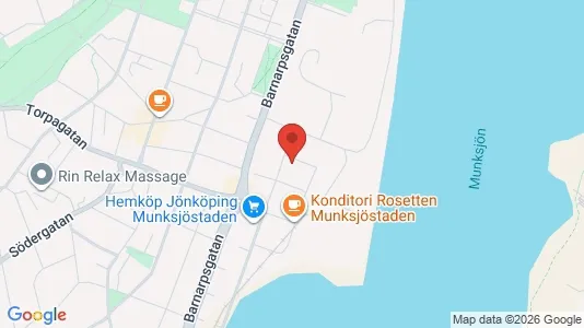 Kontorslokaler att hyra i Jönköping - kort over placeringen
