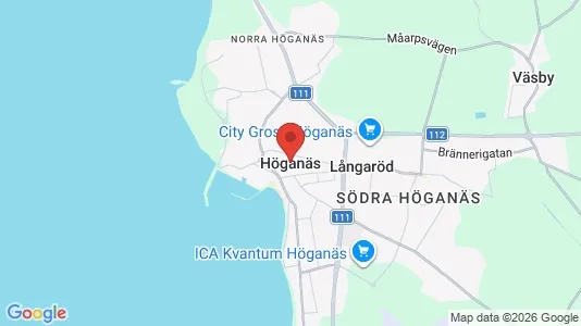 Kontorslokaler att hyra i Höganäs - kort over placeringen