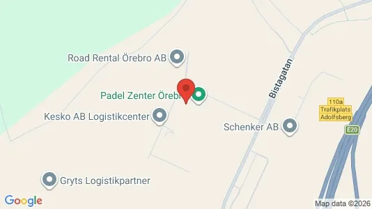 Kontorslokaler att hyra i Örebro - kort over placeringen