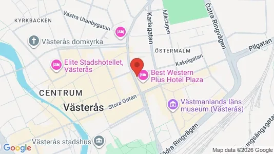 Kontorslokaler att hyra i Västerås - kort over placeringen