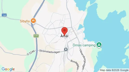 Kontorslokaler att hyra i Åmål - kort over placeringen