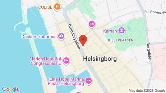Kontorslokaler att hyra i Helsingborg - kort over placeringen