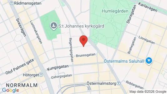 Kontorslokaler att hyra i Stockholm Innerstad - kort over placeringen