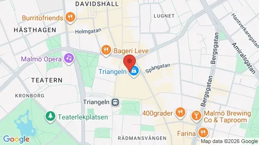 Kontorslokaler att hyra i Malmö Centrum - kort over placeringen