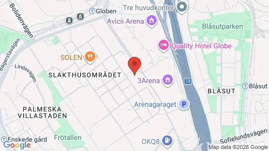 Kontorslokaler att hyra i Söderort - kort over placeringen