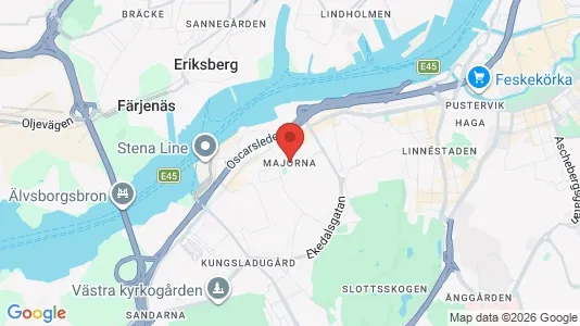 Butikslokaler att hyra i Majorna-Linné - Bild från Google Street View